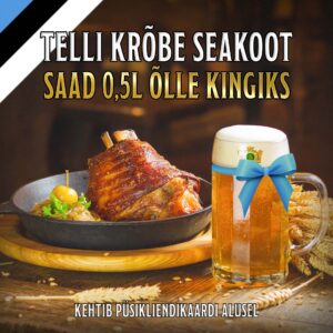 eripakkumine telli seakoot saad õlle kingiks
